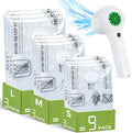 Vacuum Storage Bag with Rechargeable Cordless Pump, 9 Pack Vacuum Seal Space Saver Bags for Clothing Clothes Travel Home