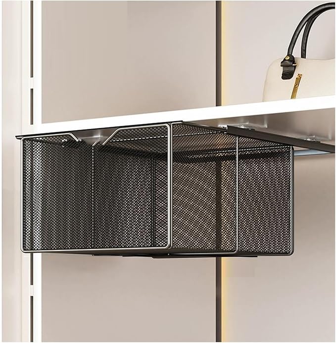 Pull Out Drawer Organizer Containers Storage Bin,Compact Hanging Pullout Drawer Basket,Stackable Shelf Baskets Organizer(Style 1)