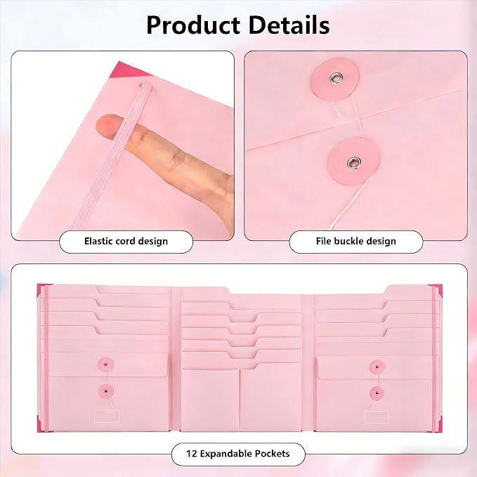 The Life Book Document Organizer Binder for Important Documents in Case I Die Binder End of Life Planning, Family Emergency Planner Organizer with Labels (Pink)