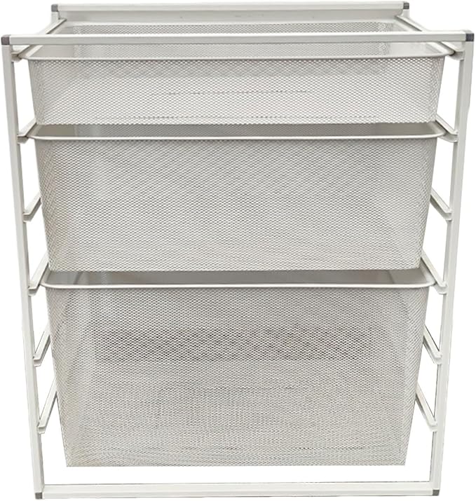 Compact Hanging Pullout Drawer Basket,Pull Out Drawer Organizer Containers Storage Bin,for Home Office Bedroom Laundry Room(Style2)
