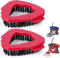 Scrubber Mop Head for O-Cedar EasyWring 1-Tank Mop Head, 2-Pack Scrub Brush | 2 Spin mop scrub brush only; not for RinseClean 2-Tank. Firm nylon bristles clean grout, tile, toilets, decks, glass & walls.