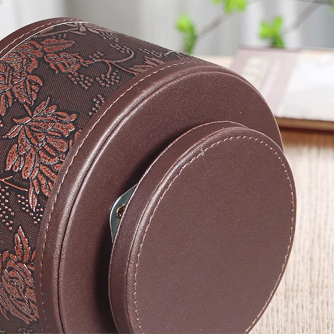 Pen Holder for Desk Organizers and Accessories, TV Remote Control Holder | PU Leather Nightstand Caddy, 360 Swivel TV, Art/Office Supplies Stationery, Table Bedside Decorations Living Room, Home Decor