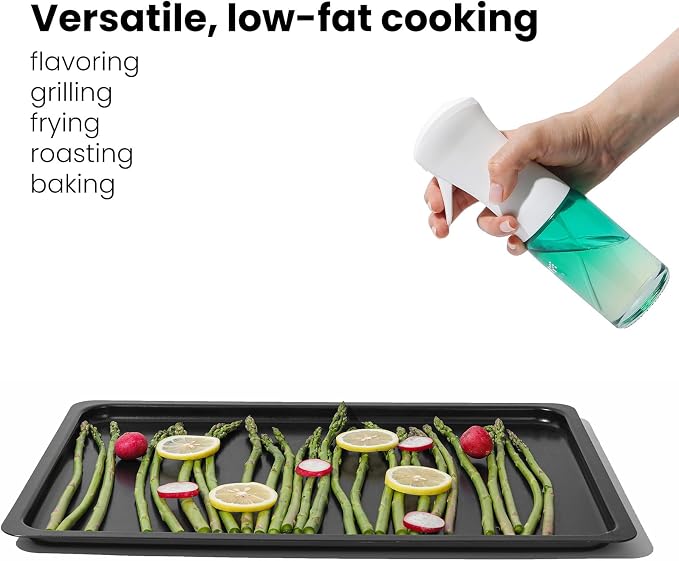 Mistifi Olive Oil Sprayer for Cooking, 150ml Glass Oil Sprayer Bottle, Fine Mist Spray for Air Fryer, Nonstick Frying, BBQ, Salad, Refillable & Leakproof Dispenser (Light Protection PS640)