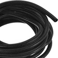 DMiotech 18.04ft Wire Loom Split Tubing 1/4 Inch(6.5 Mm) ID, Cord Protectors from Pet Flexible Conduit Cable Management for Office, Home, Garden, Black