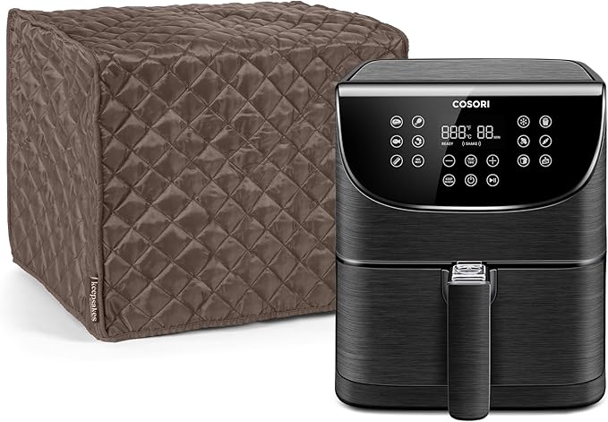 Covermates Keepsakes - Air Fryer/Deep Fryer Cover - Dust Protection - Stain Resistant - Washable - Appliance Cover, Bronze