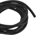 DMiotech 13.2ft Wire Loom Split Tubing 1/4 Inch(6.5 Mm) ID, Cord Protectors from Pet Flexible Conduit Cable Management for Office, Home, Garden, Black