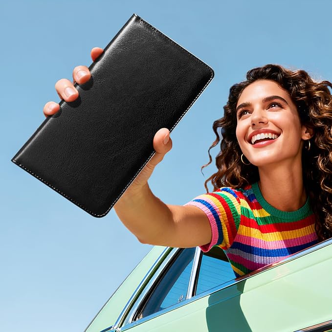 CoBak Car Registration and Insurance Holder | Vehicle Glove Box Organizer, Auto Truck Compartment Document Case with Magnetic Closure for Insurance & Driver License
