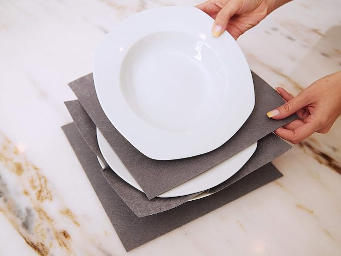 Covermates Keepsakes Felt Dividers for Dish Storage Set, Scratch & Breakage Protection, China Storage, Various