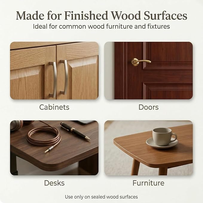 Wood Cleaning Wipes 90 Ct, Clean, Polish & Condition | Restore & Protect Shiny Surface, Wet Cleaner Wipes for Wooden Furniture, Kitchen Cabinets, Doors, Desks, Tables & Carved Wood