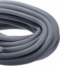 DMiotech 100ft Wire Loom Split Tubing 1 1/4 Inch(31.8mm) ID, Cord Protectors from Pet Flexible Conduit Cable Management for Office Home Garden, Gray