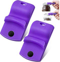 2 Pack Canning Jar Opener with Magnets, Mason Jar Opener For Canning Lids, Regular and Wide Mouth Lids, Powerful Magnet for Easy Refrigerator Storage, Releases Vacuum Seal– Patent Pending(Purple)
