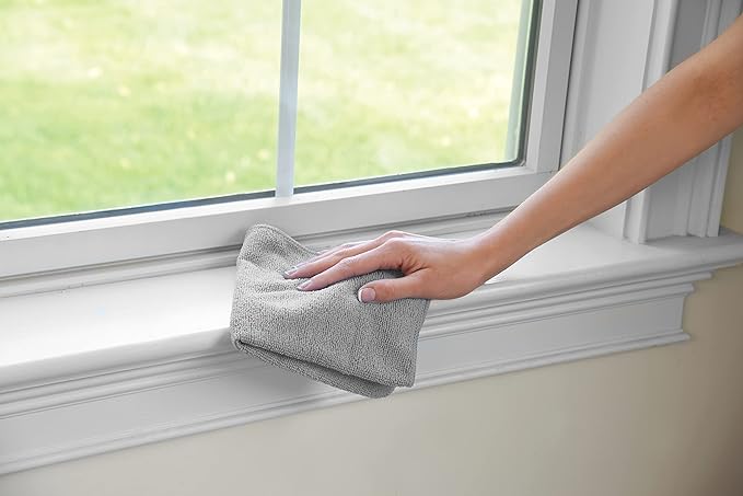 Rubbermaid Microfiber Cloth Towels 14"x14" Non-Scratch Reusable/Washable for Cleaning/Wiping/Polishing for Home/Kitchen/Car,(Pack of 48)