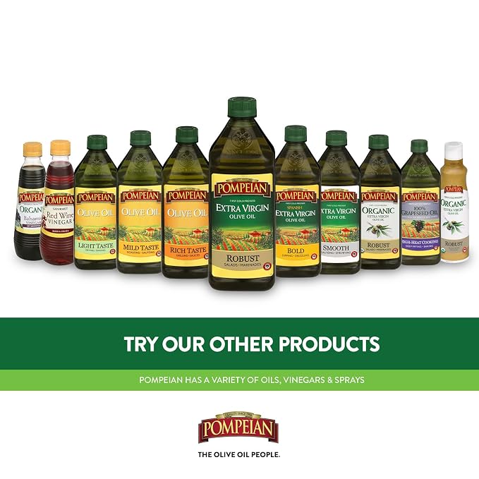 Pompeian USDA Certified Organic Extra Virgin Olive Oil Non-Stick Cooking Spray, No Propellants, 5 Fl Oz (Pack of 2)