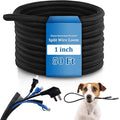 Pangda 50ft Split Wire Loom Tubing Flame Retardant Braided Cable Sleeve Split High Temperature Cable Conduit Auto Wire Conduit for Industrial Electrical Tinsel Automotive Marine(50 Ft, 1")