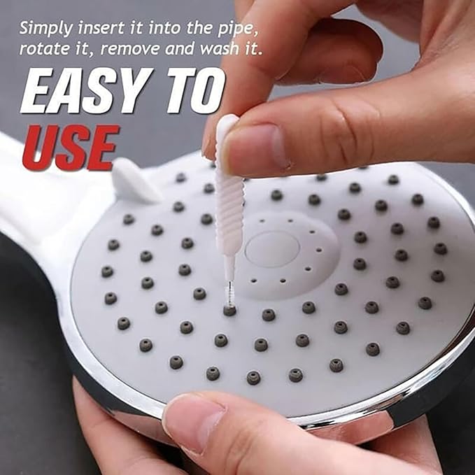 Shower Head Cleaning Brush, 2026 Upgrade Shower Head Cleaning Brush for Small Hole Gap Hole Anti-Clogging Cleaning Brush Multifunctional Shower Head Cleaner Tool for Household (10PC)