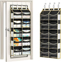 Aokeyee 5 Tiers Over the Door Storage Organizer with 10 Compartments | Behind Door Storage for Baby Nursery, 80lb Capacity Door Hanging Organizer for Closet Bedroom Bathroom