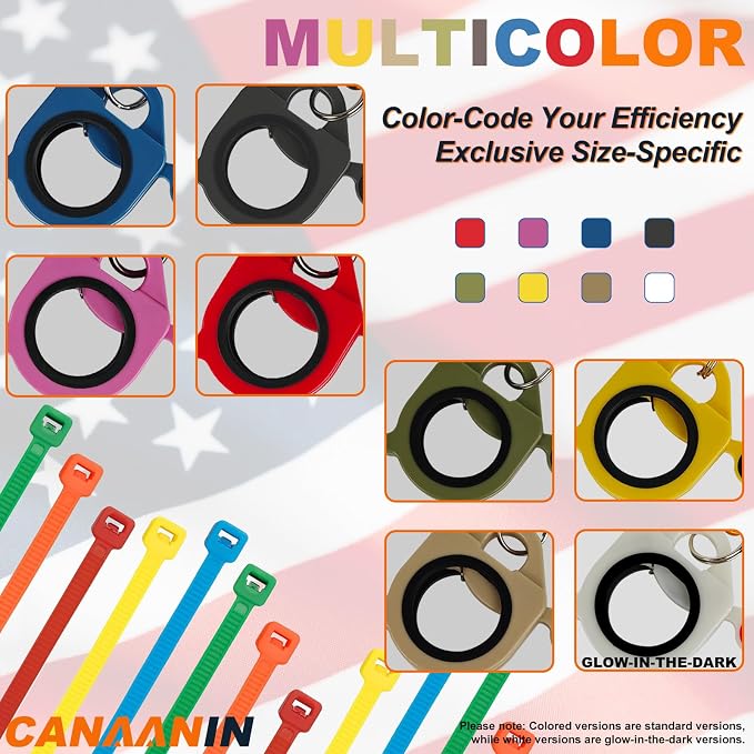 Zip Tie Holder Cable Tie Holder Heavy-Duty Colored Upgraded Carabiner Clip for Tool Belt Organized Strong Efficient for Electrician Tool Storage Reusable Portable(Pink, 2 Piece)