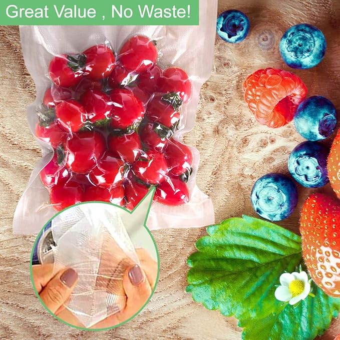 O2frepak 2 Rolls 11x50 and 8x50 (total 100 Feet) Vacuum Sealer Bags Rolls with BPA Free,Heavy Duty Vacuum Sealer Storage Bags Rolls,Cut to Size Roll,Great for Sous Vide Cooking
