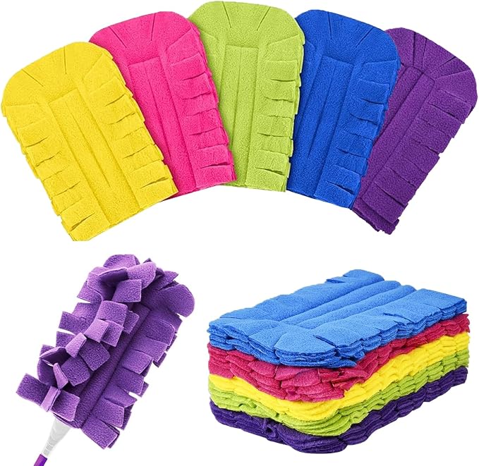 Reusable Swiffer Duster,Duster Refills,Reusable Dusters for Cleaning,8Pcs | Compatible with Swiffer Hand,360° Heavy Duty Fleece Duster Refills Washable for Cleaning Ceiling Fan Window Kitchen