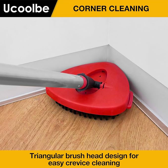 Scrubber Mop Head for O-Cedar EasyWring 1-Tank Mop Head, 2-Pack Scrub Brush | 2 Spin mop scrub brush only; not for RinseClean 2-Tank. Firm nylon bristles clean grout, tile, toilets, decks, glass & walls.