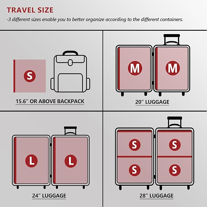 Travel Vacuum Bags for Clothing with Rechargeable Electric Pump, Compression Packing Cubes Organizer Storage for Luggage Suitcase, Space Saver Seal Bags for Vacation Cruise, 21 Combo