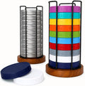 2 Pack Mason Jar Lid Organizer, Adjustable Cup Lid Holder for Cabinet & Countertop, Detachable Lid Storage Rack for Stanley, YETI, Simple Modern and Water Bottle Lids
