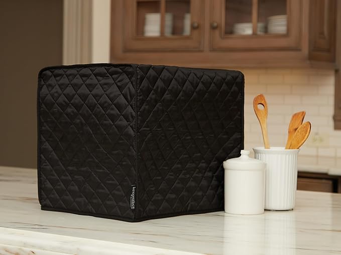 Covermates Keepsakes - Rectangular Appliance Cover - Dust Protection - Stain Resistant - Washable - Appliance Cover, Black