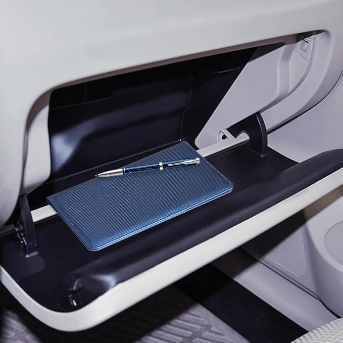 CoBak Car Registration and Insurance Holder | Vehicle Glove Box Organizer, Auto Truck Compartment Document Case with Magnetic Closure for Insurance & Driver License