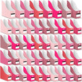Jutom 48 Sets Cardboard Magazine Holders with Labels for Office,Pink