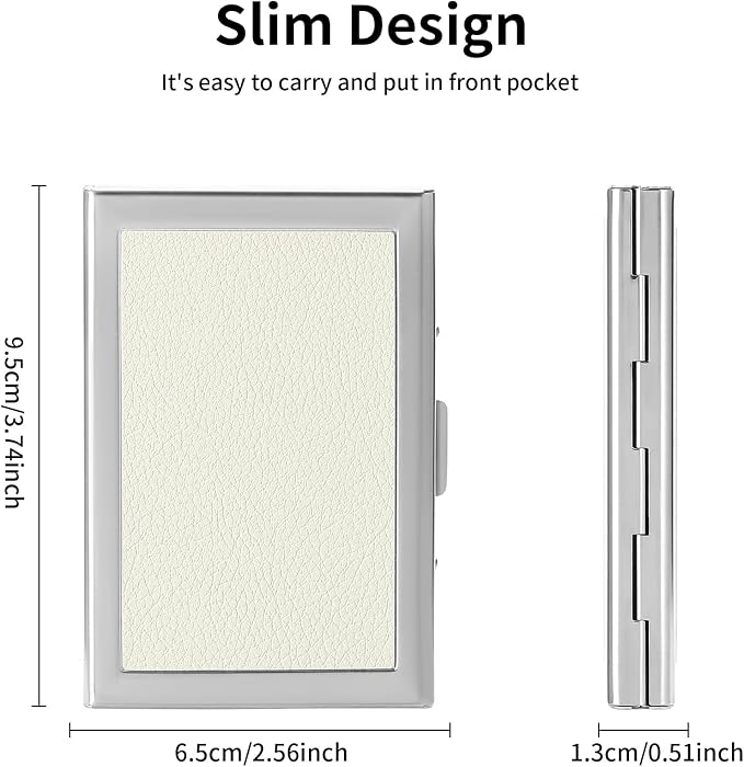 Credit Card Holder Wallet for Women Men Stainless Steel Metal Card Case RFID Blocking Business Card Protector Case with 6 Slots