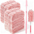 62Pcs Duster Kit 60 Refills and Extendable Handle Microfiber Dusting