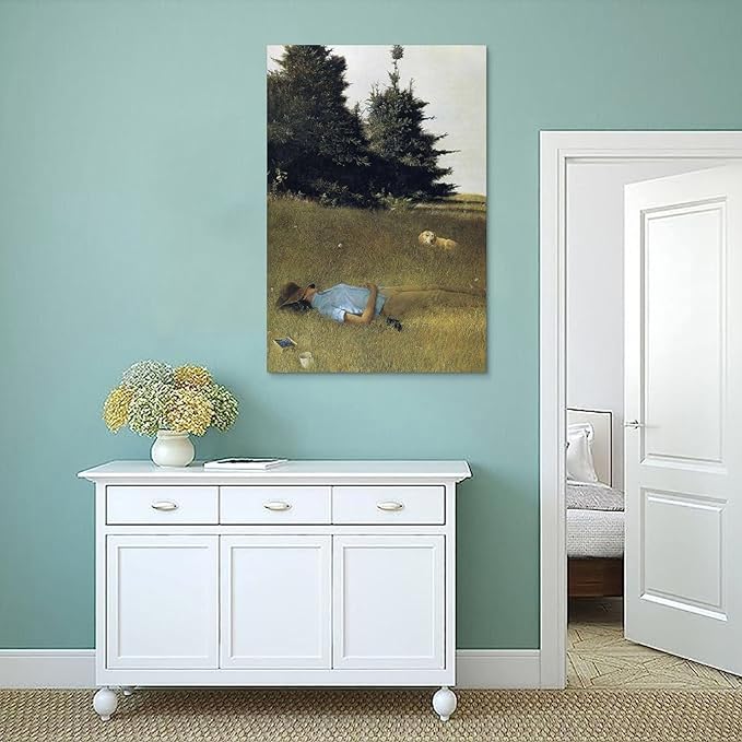 FFYunXia Andrew Wyeth Prints Wall Art Paintings Poster Distant Thunder Cool Artworks Painting Wall Art Canvas Prints Hanging Picture Home Decors Gift Idea Unframe 08x12inch(20x30cm)