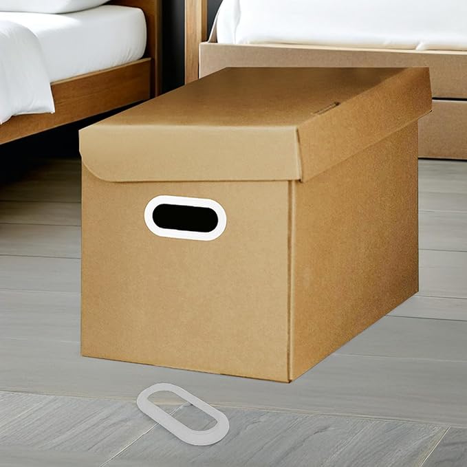 Kichvoe 10pcs Plastic Carton Handles for Moving Boxes and Storage Organizers, Heavy-duty Carrying Straps for Cardboard Suitcases and Packing, Suitable for Home and Office Organization