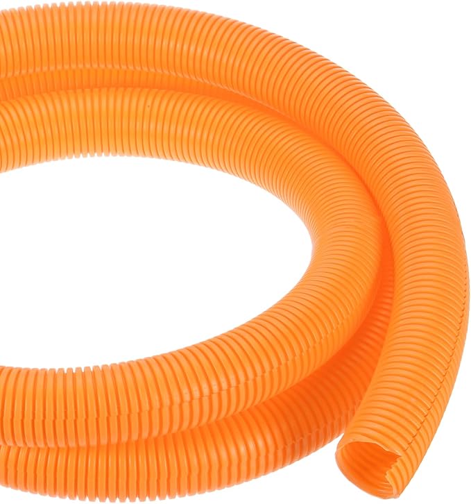 DMiotech 10ft Wire Loom Split Tubing 1 1/2 Inch(38 Mm) ID, Cord Protectors from Pet Flexible Conduit Cable Management for Office, Home, Garden, Orange