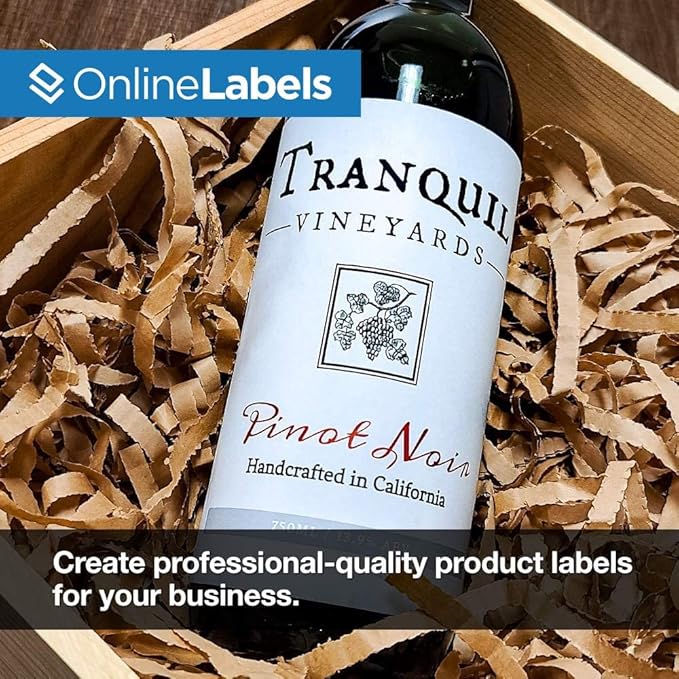 4.25 x 5.5 Rectangle Labels - Permanent, White Matte - Product, Shipping, Candy Labels - Pack of 400 Labels, 100 Sheets - Inkjet/Laser Printers - Online Labels