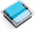 Acrylic Sticky Note Holder, 4 x 4 Inch Crystal Notepad Organizer Pop Up Notes Dispenser for Office Home Classroom Desk Supplies