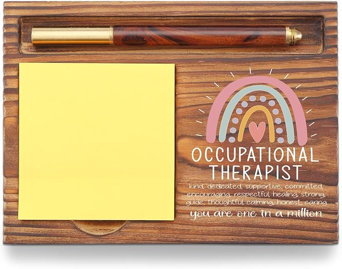 Occupational Therapist Appreciation Gifts Sticky Note Holder, Thank You for Occupational Therapy OT Therapy Doctor Nurse Assistant Day Week Gifts Sticky Note Pad Holder TZP46