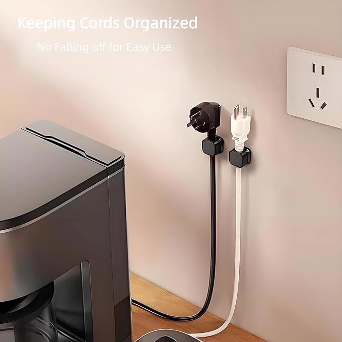 6Pack Spring Cord Organizer,Magnetic Cable Clips, Cable Management, Office Desk Accessories, Cord Organizer, Cable Smooth Adjustable,for Desk, Wall, Car, Home Office, Phone Cable Management(White)