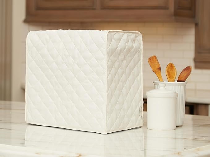 Covermates Keepsakes - Air Fryer/Deep Fryer Cover - Dust Protection - Stain Resistant - Washable - Appliance Cover, Cream