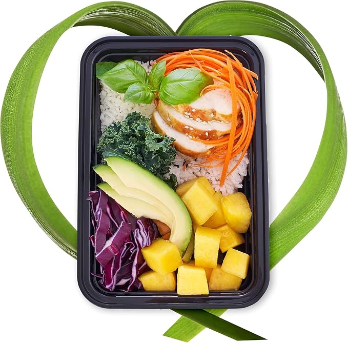 Igluu Meal Prep Containers Reusable (20 Pack) 1 Compartment – 28oz | Food Containers with Lids – Stackable, Microwave, Freezer & Dishwasher Safe – BPA-Free