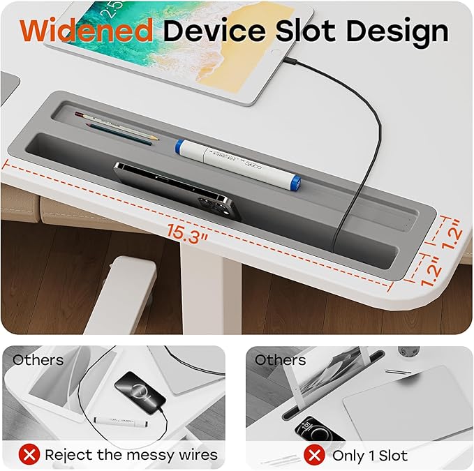 Small Mobile Standing Desk with Drawer, 23.6" x 19.7" Top | Height Adjustable Rolling Teacher Desk with Cup Holder and Hooks, Portable Workstation on Wheels for Classroom & Study, White