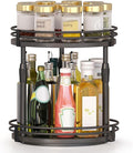 Across-Star Lazy-Susan-Organizer-Spice-Rack, Rotating Spice Organizer for Cabinet Pantry, Seasoning Holder Spice Shelf with Adjustable Height, Kitchen Counter Shelf Countertop Organizer