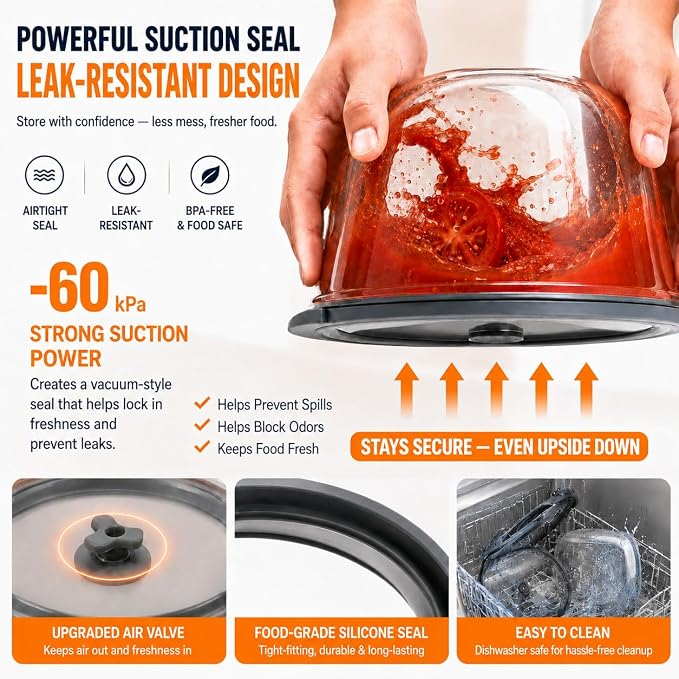 2 Pack Extra Large Glass Food Storage Containers with Lids, 90 oz & 52 oz | Airtight & Leakproof Glass Containers Microwave Freezer Dishwasher Safe Premium Borosilicate Glass for Meal Prep
