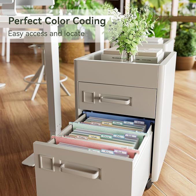 EcoStash Wheat Straw Expanding Hanging File Folders, File Organizer, 1.2" Accordion Pockets, Large Capacity, Letter Size for Filing Cabinet, 100% BPA Free, Return to Nature, Healthy Living-Pink