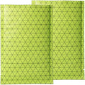 100 PCS 4 Mil Thick Open Top Heat Seal Bags, PET+AL+PE Mylar Bags with Easy Tear Notch, Resealable Heat Sealable Pouch for Food Storage, Packaging, Not Vacuum Bags (Green, 12 * 18CM/4.7"*7.1")