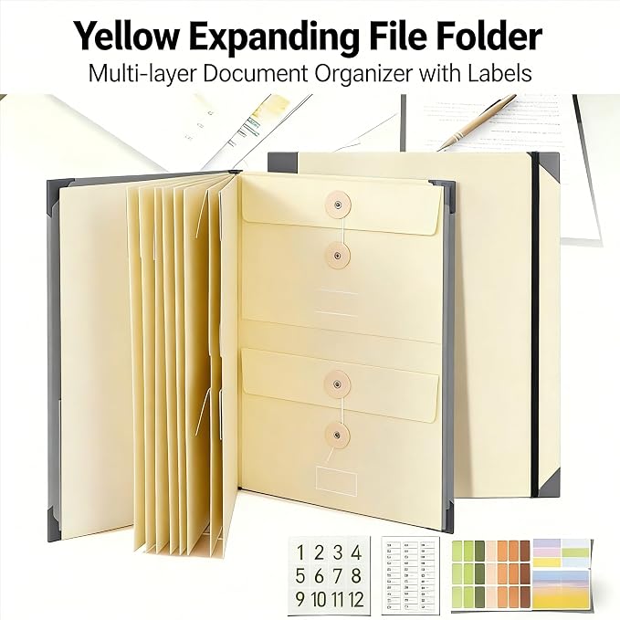 The Life Book Document Organizer Binder for Important Documents In Case I Die Binder End of Life Planning, Family Emergency Planner Organizer with Labels (Beige)