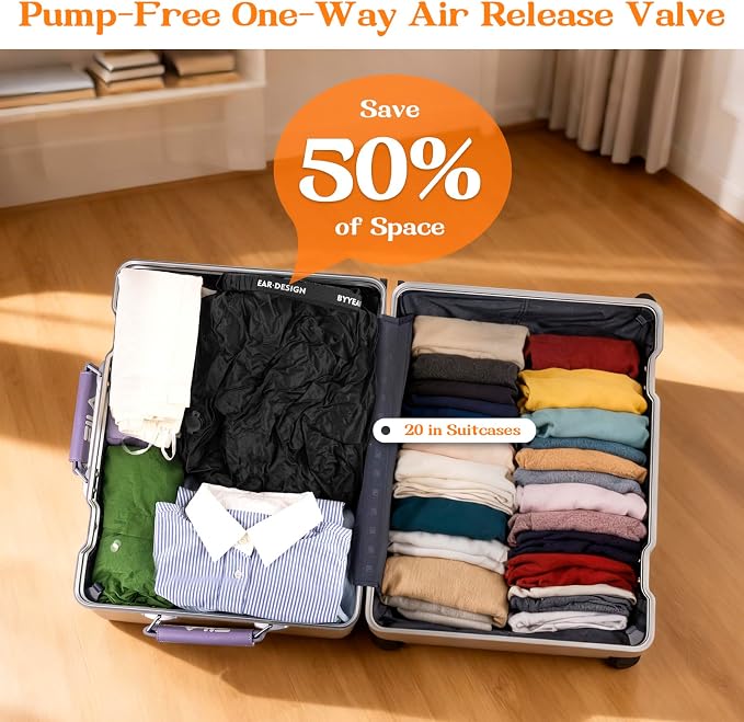 Travel Laundry Bag, Waterproof Compression Bags for Dirty Clothes | Moisture-resistant Vacuum Storage Bag, Space-Saving Laundry Storage Organizer for Cruise, Swimming, Gym