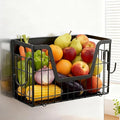 Magnetic Basket for Refrigerator Door,Magnetic Fridge Shelf Storage - 1pc | Versatile Produce & Vegetable Storage Container,Pantry Organizer & Holder,Large Capacity Basket for Kitchen,Cabinet,Pantry