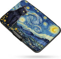 Credit Card Holder RFID Aluminum card case Starry Sky Cat mini Wallet Women | ABS Business ID Case,Hard Case Large Capacity 6 Slots, Waterproof Durable ，Secure Closure Slim Small Credit Card Protector