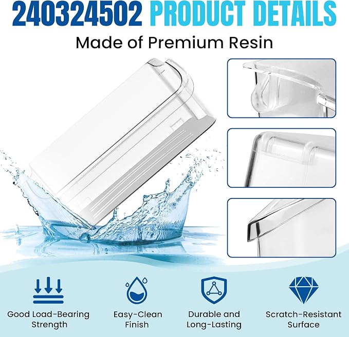 AMI PARTS 240324502 Refrigerator Door Bin Shelf | Compatible with cro-sley,frigi-daire,ken-more Replace 844402,AP2549806,PS429767,EAP429767